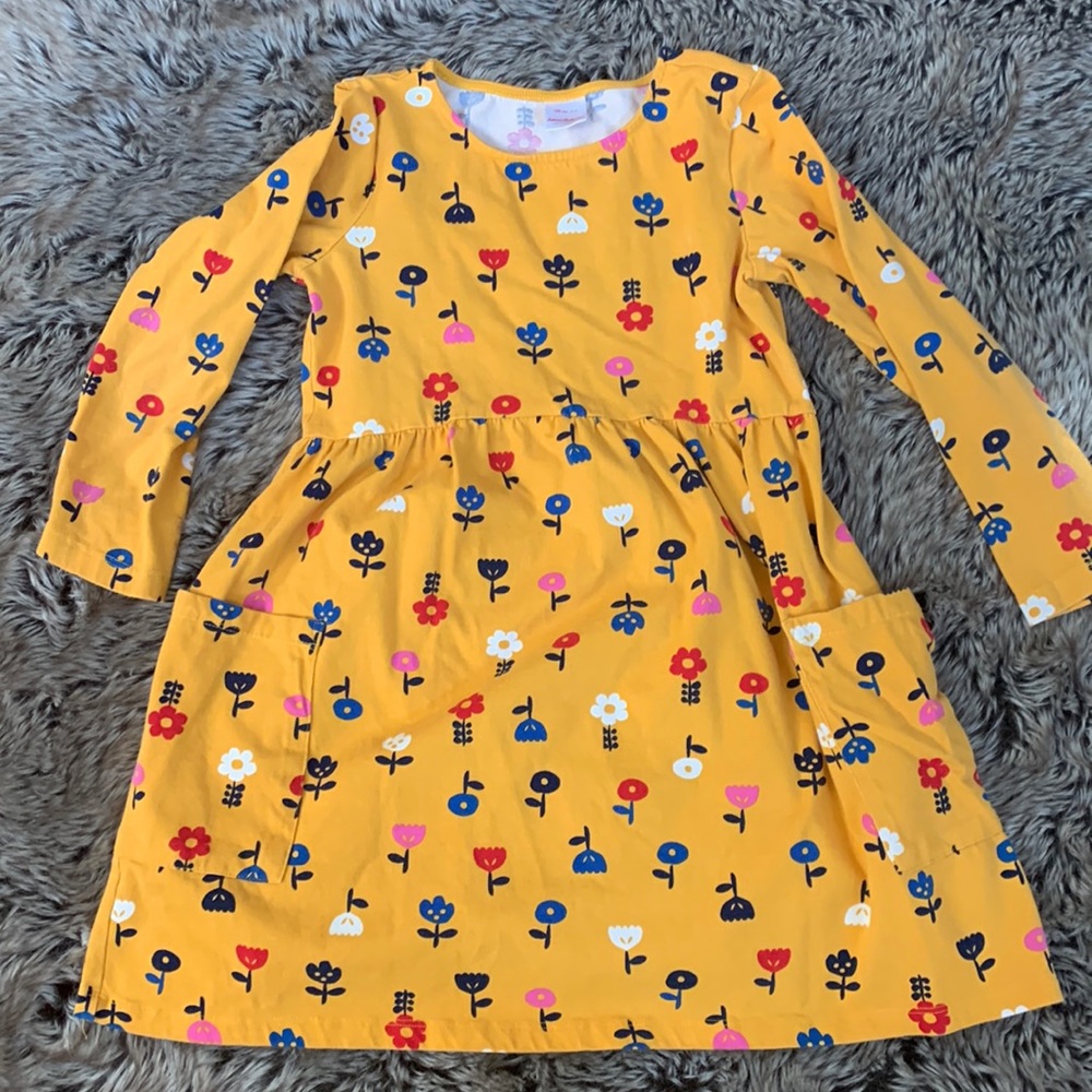 EUC Hanna Andersson long-sleeve dress with pockets